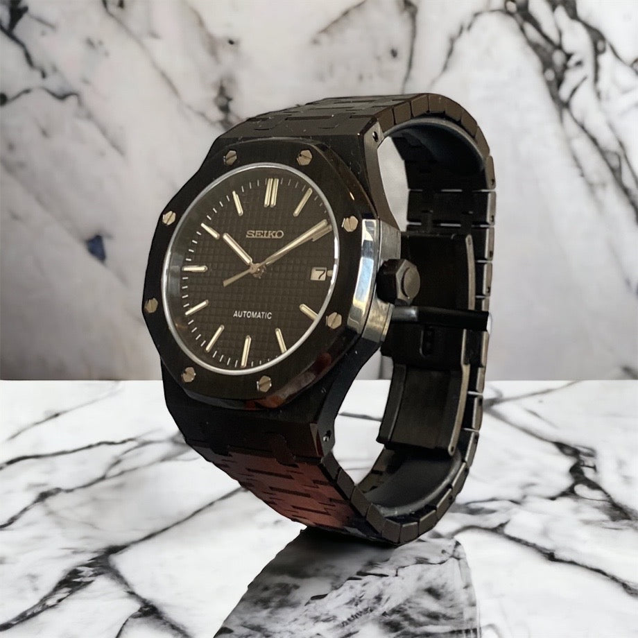 SEIKO MOD ROYAL OAK | FULL BLACK
