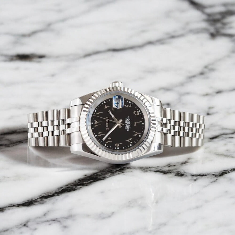 SEIKO MOD | DATEJUST | ARABIC DIAL | BLACK