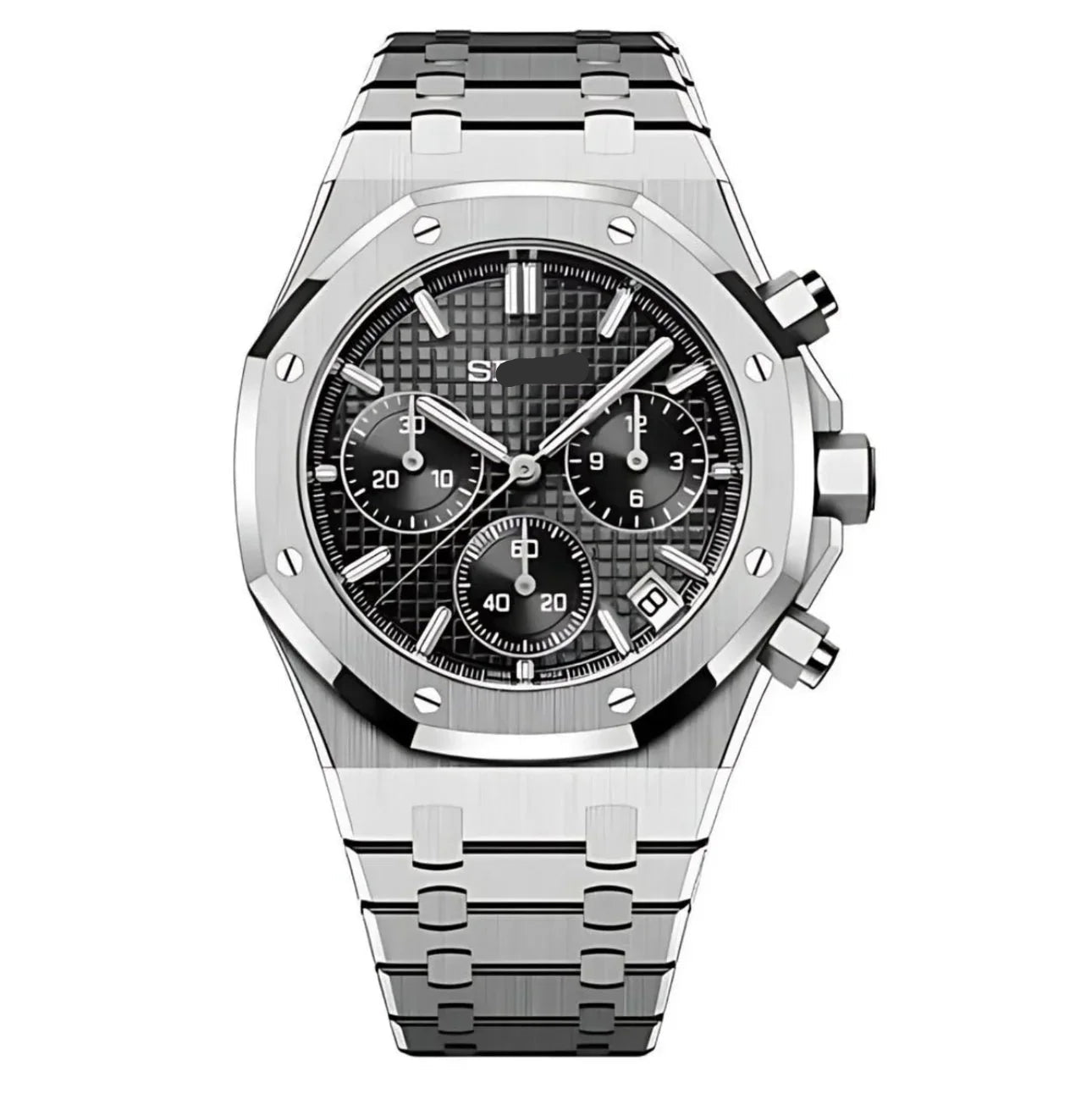 SEIKO MOD ROYAL OAK | BLACK CHRONO