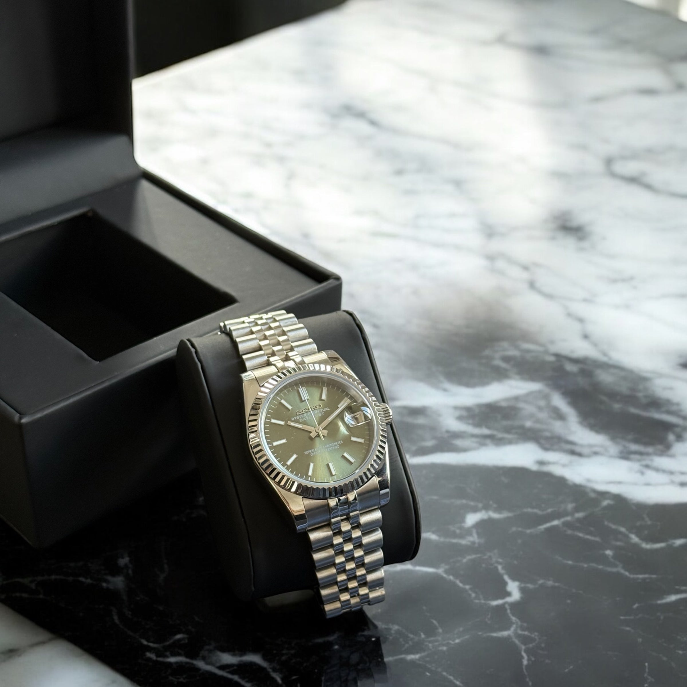 SEIKO MOD DATEJUST | GREEN