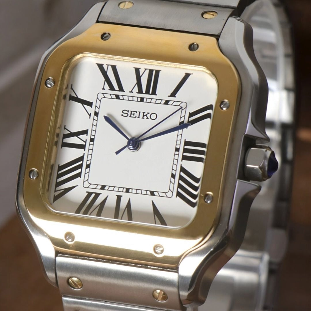 SEIKO MOD SANTOS | GOLD/STEEL