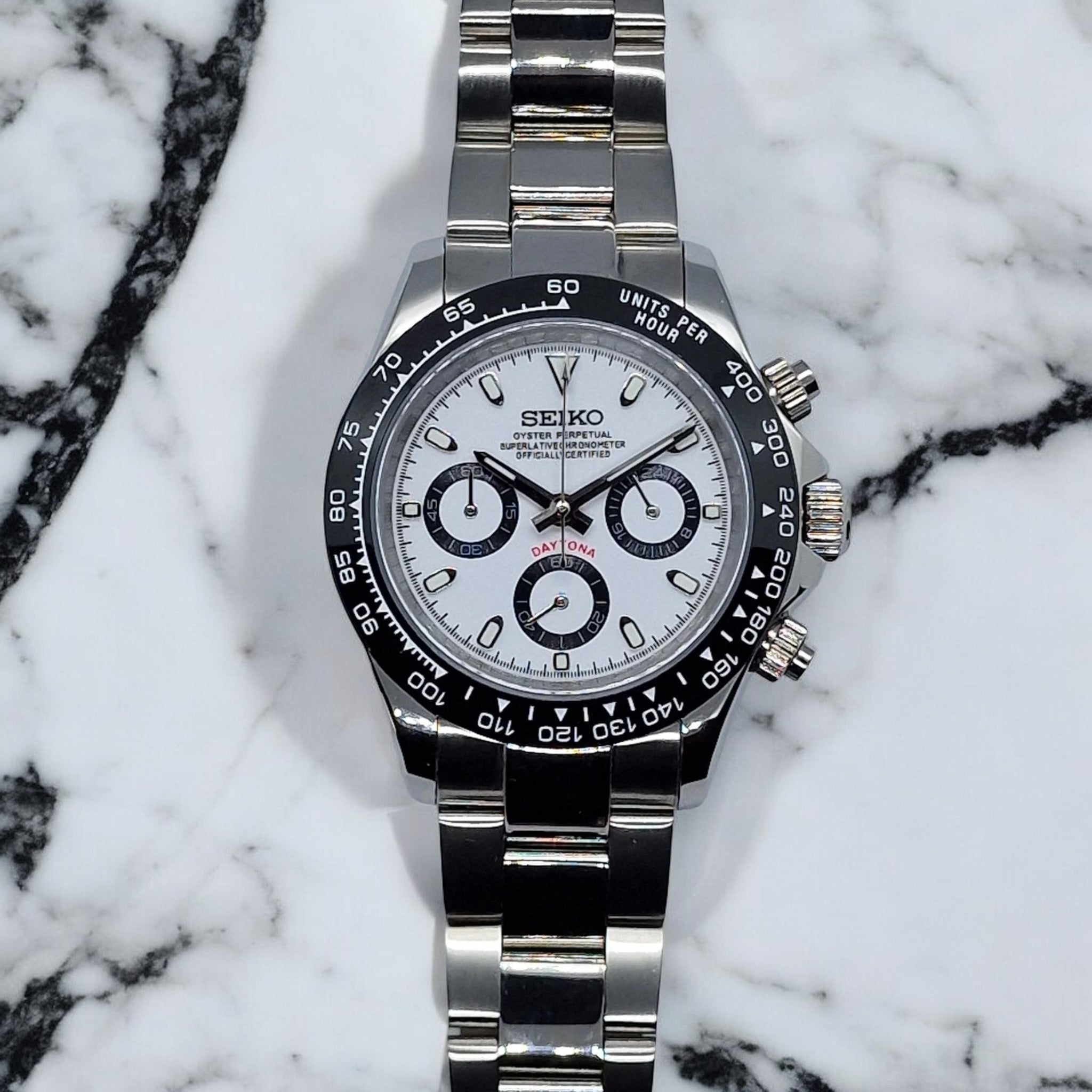 SEIKO MOD DAYTONA | WHITE
