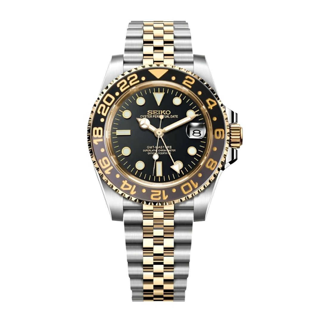 SEIKO MOD GMT | GOLD BRUCE WAYNE