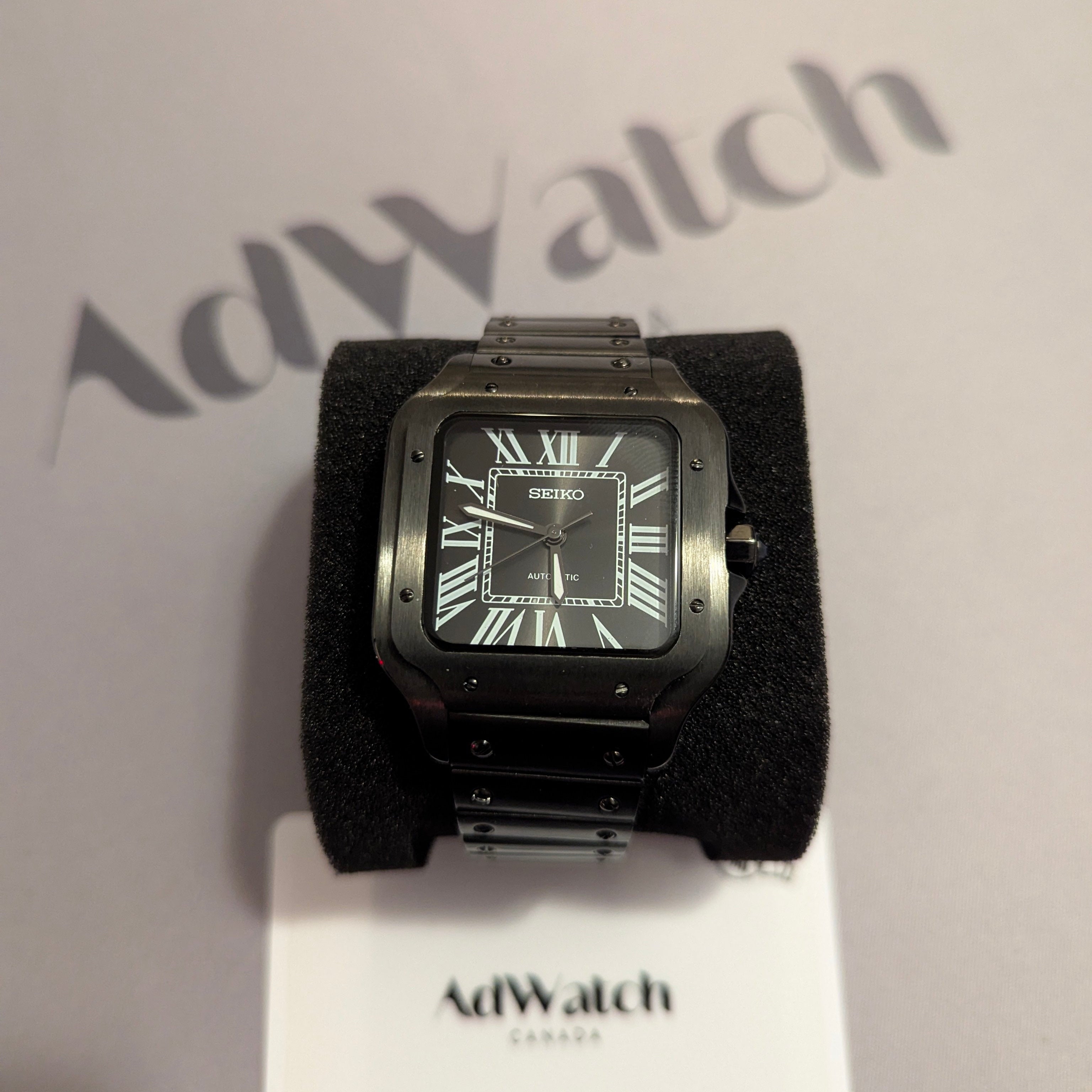 SEIKO MOD SANTOS | FULL BLACK