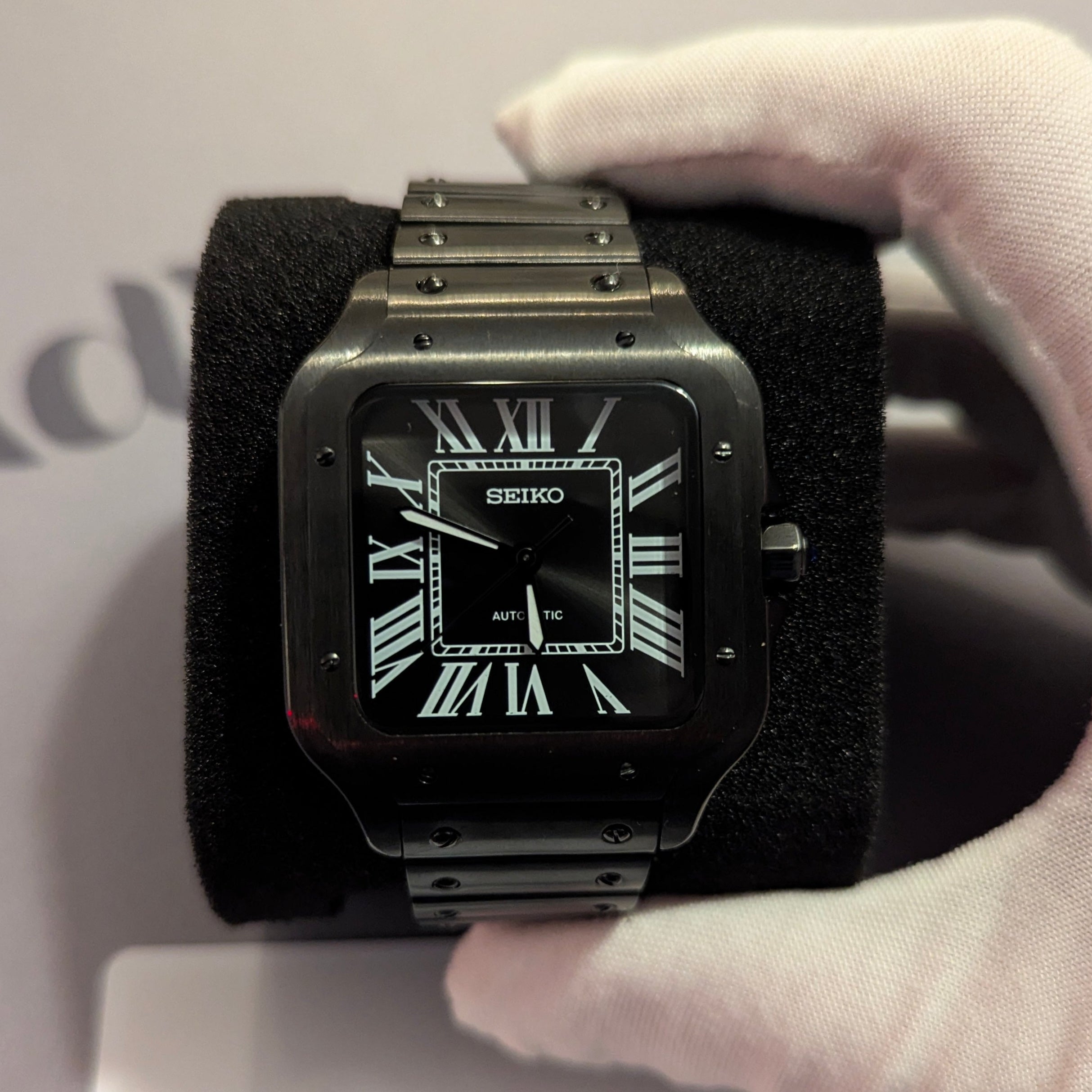 SEIKO MOD SANTOS | FULL BLACK