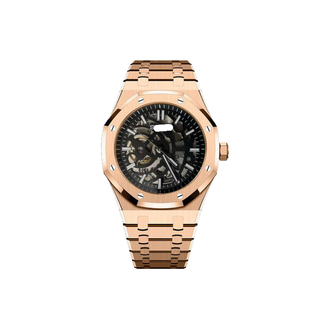 SEIKO MOD ROYAL OAK | SKELETON ROSE GOLD