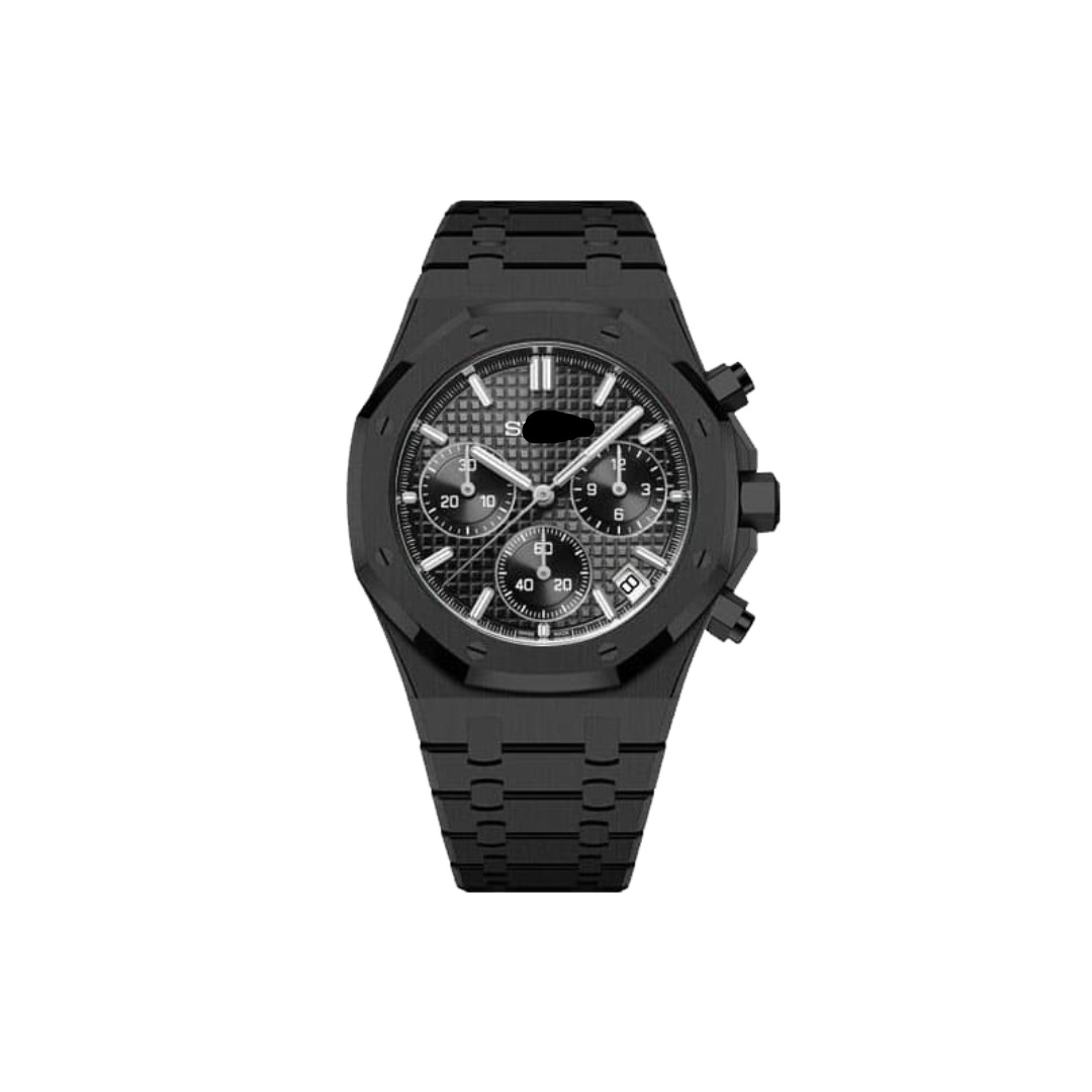 SEIKO MOD ROYAL OAK CHRONO | FULL BLACK