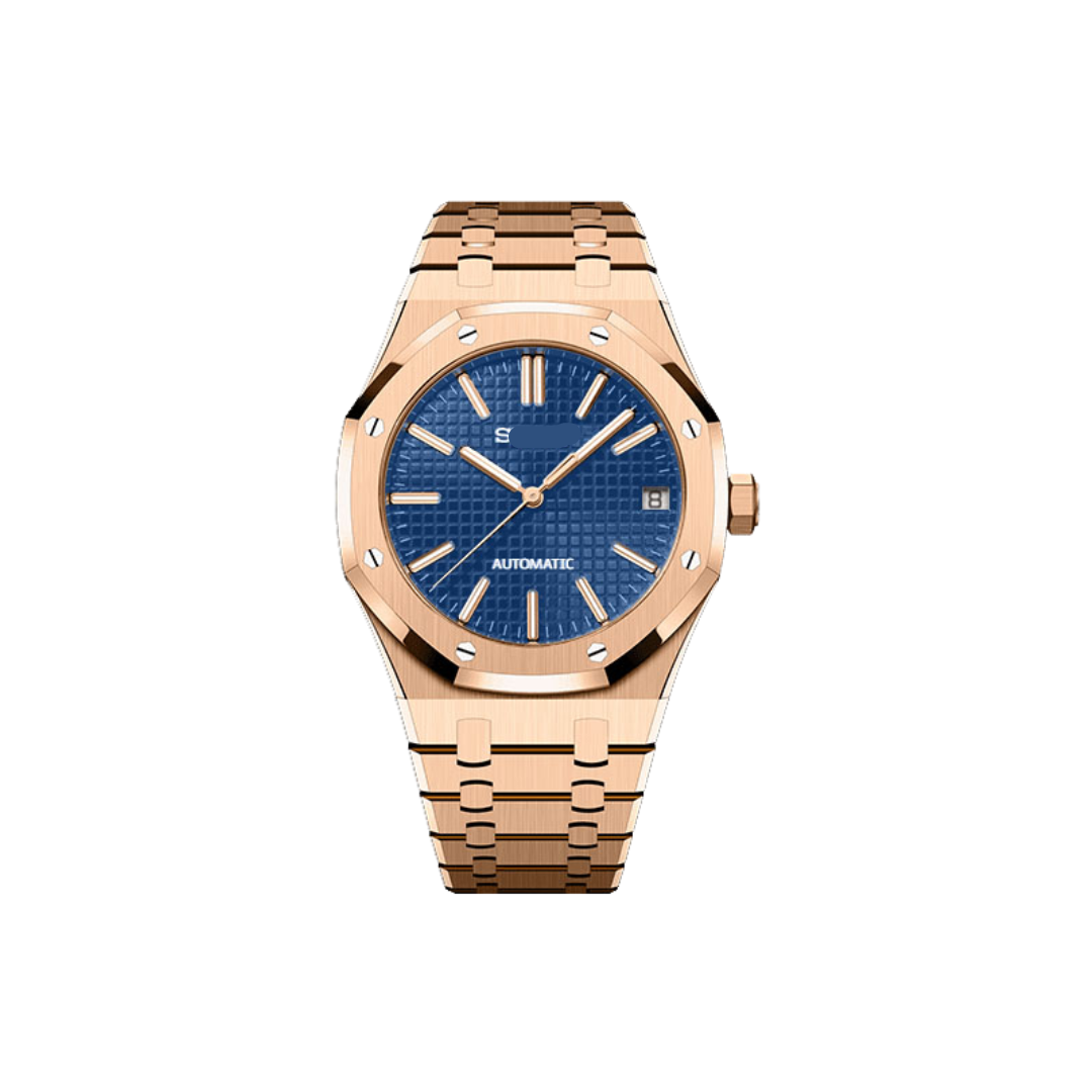 SEIKO MOD ROYAL OAK | ROSE AND BLUE GOLD