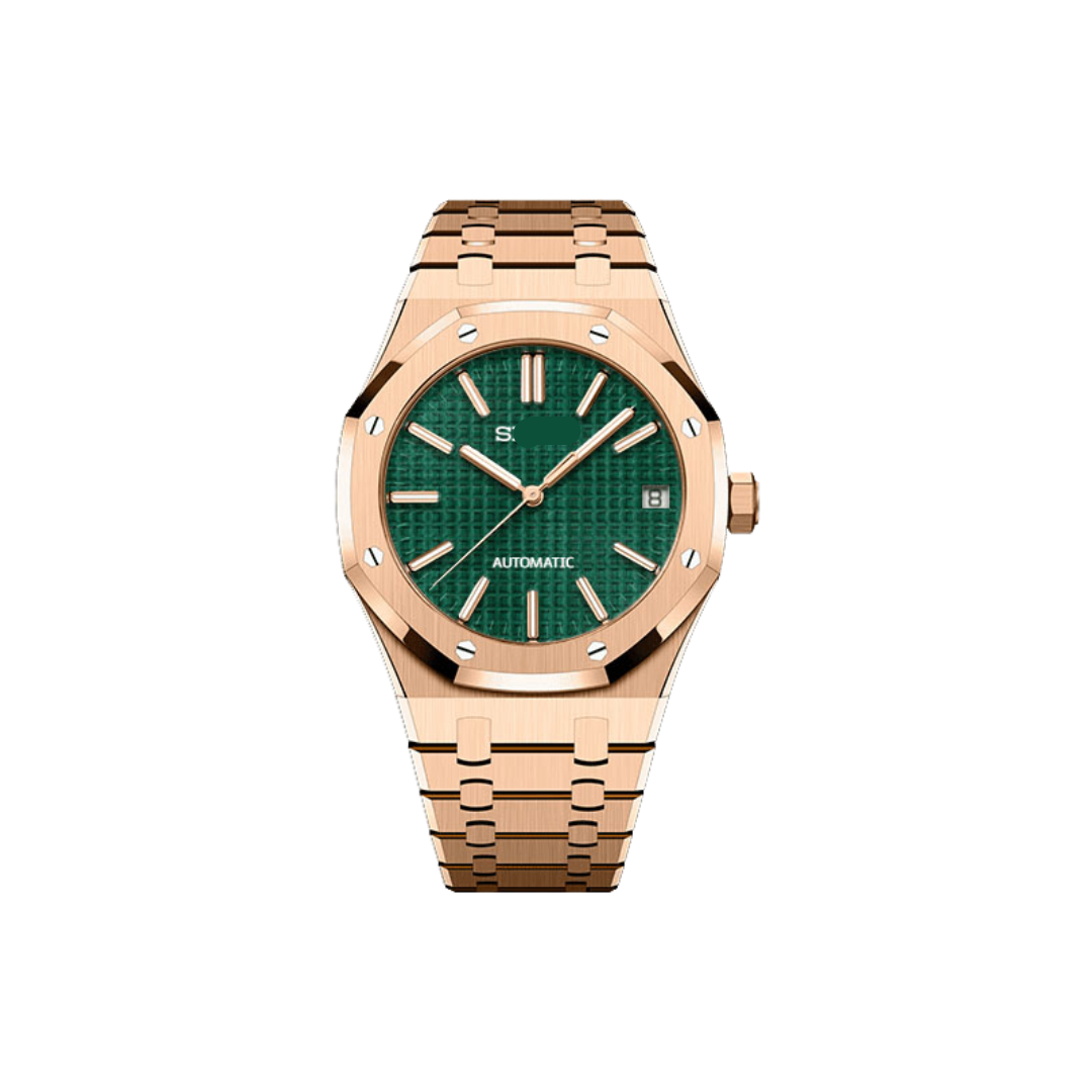 SEIKO MOD ROYAL OAK | ROSE AND GREEN GOLD