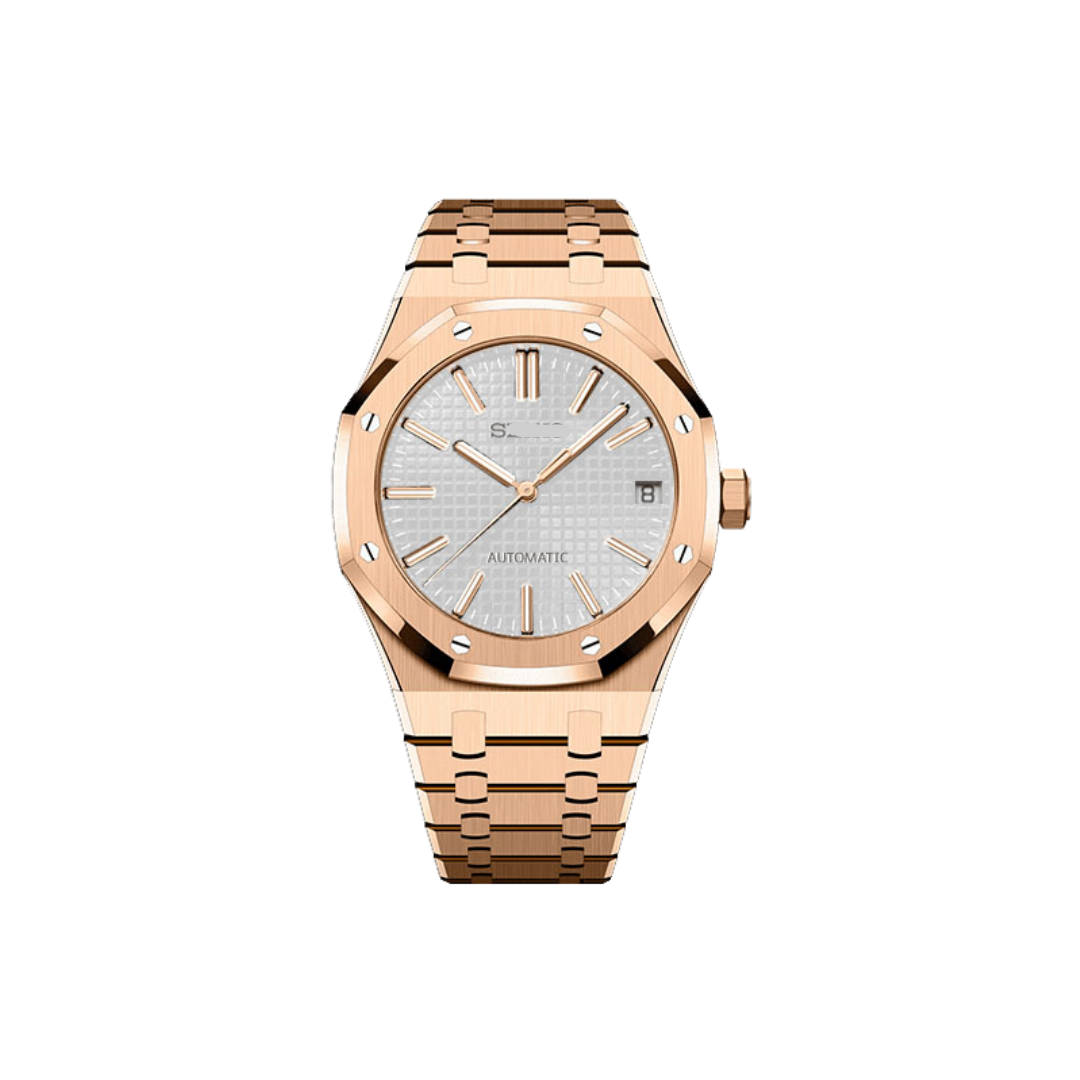 SEIKO MOD ROYAL OAK | ROSE AND WHITE GOLD