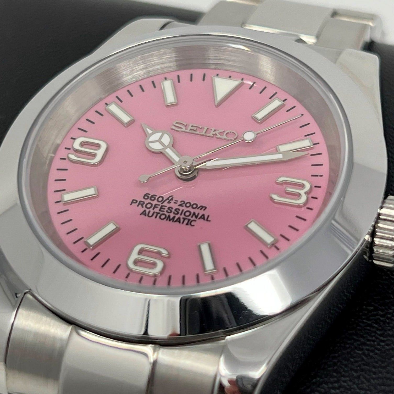 SEIKO MOD DATEJUST OYSTER | EXPLORE PINK