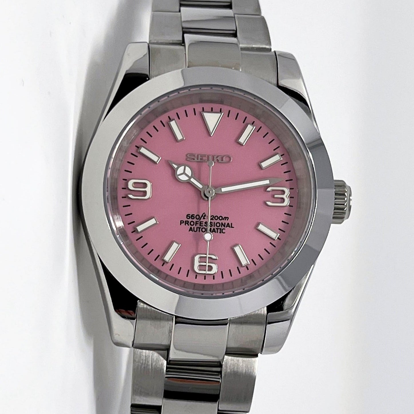 SEIKO MOD DATEJUST OYSTER | EXPLORE PINK
