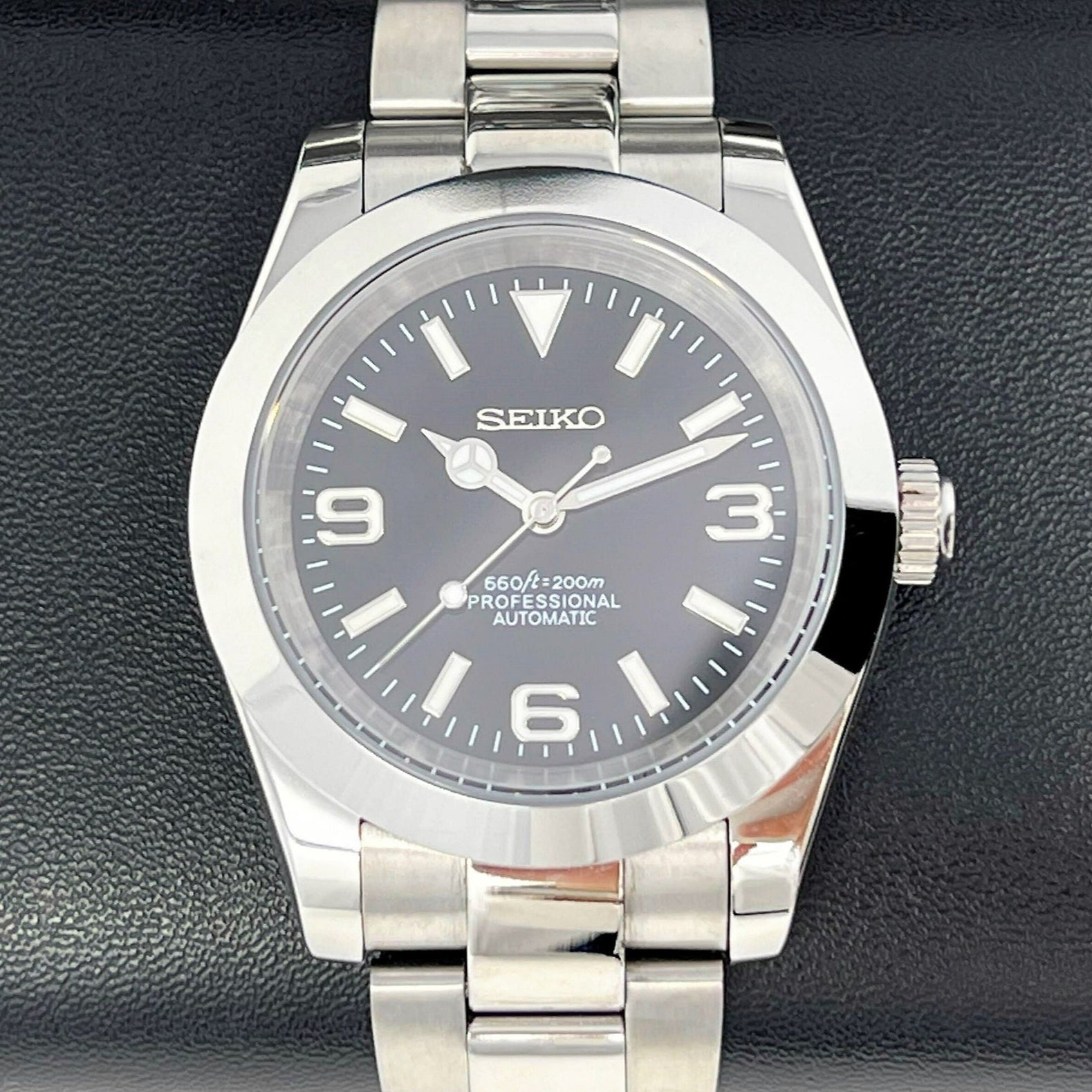 SEIKO MOD DATEJUST OYSTER | EXPLORE BLACK