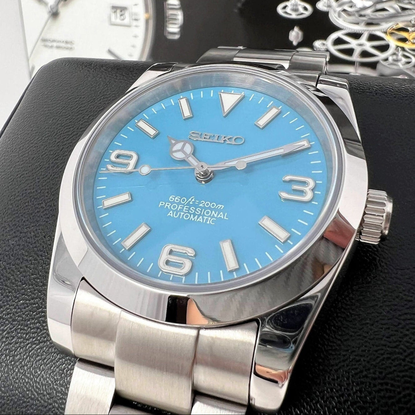 SEIKO MOD DATEJUST OYSTER | EXPLORE BLUE