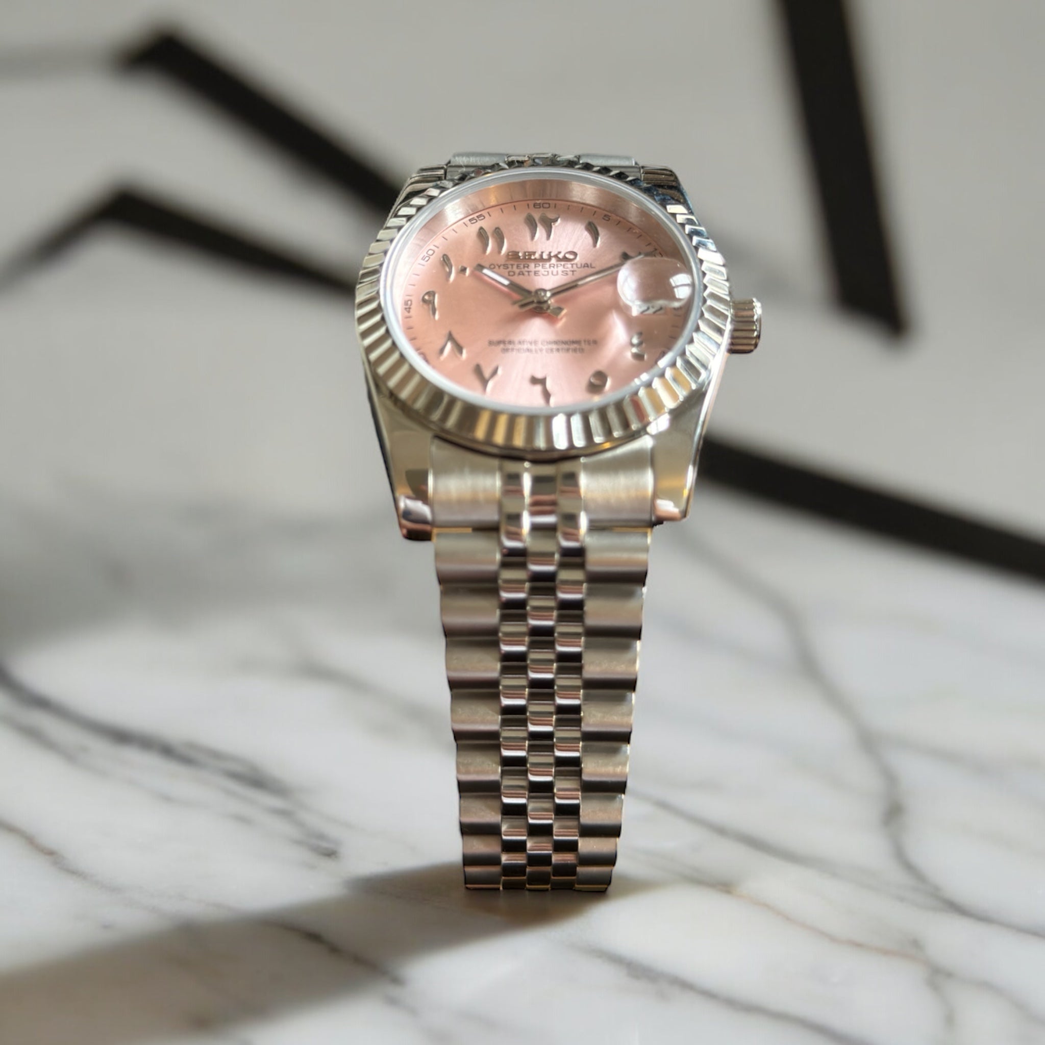 SEIKO MOD | DATEJUST | ARABIC DIAL | PINK