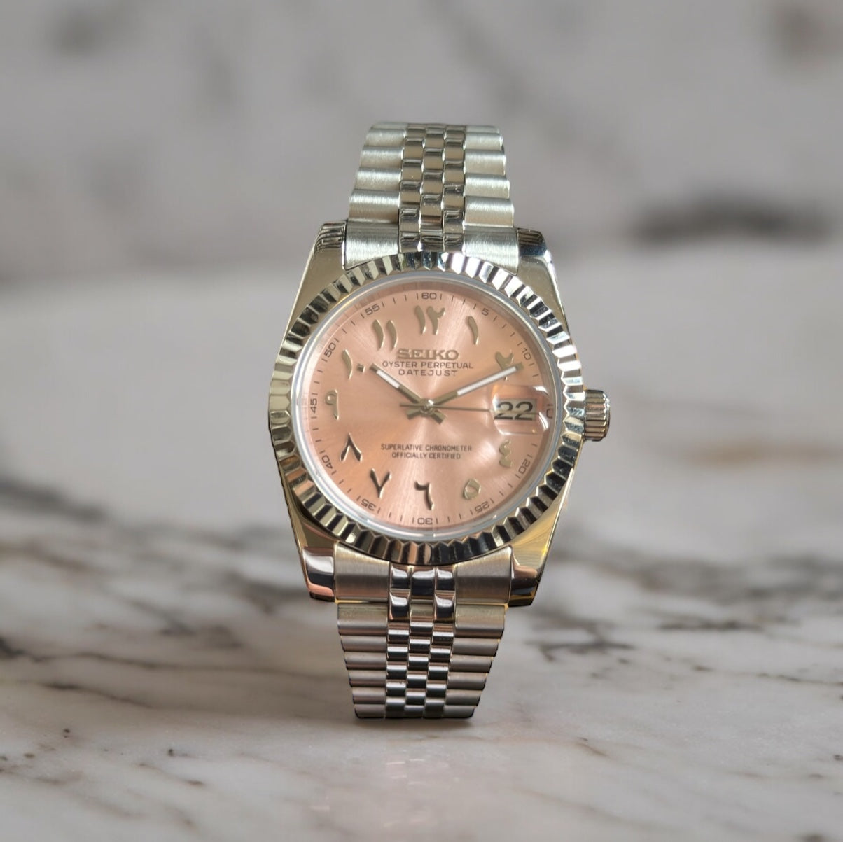 SEIKO MOD | DATEJUST | ARABIC DIAL | PINK