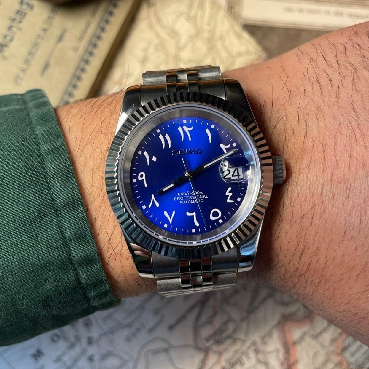 SEIKO MOD | DATEJUST | ARABIC DIAL | BLUE