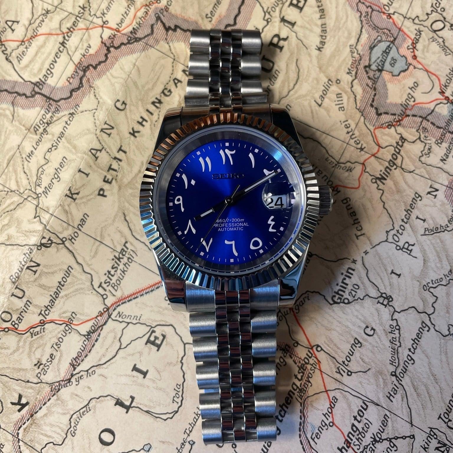 SEIKO MOD | DATEJUST | ARABIC DIAL | BLUE