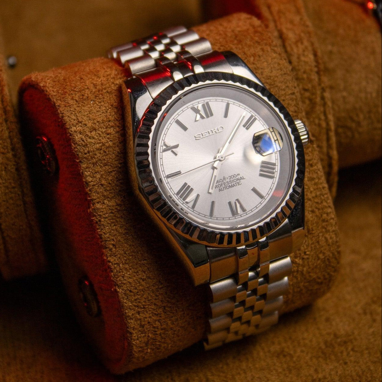 SEIKO MOD | DATEJUST | ROMAIN DIAL | WHITE