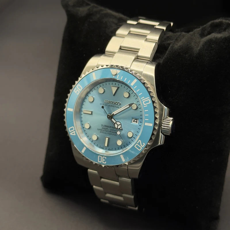 SEIKO MOD SUBMARINER | SKY BLUE