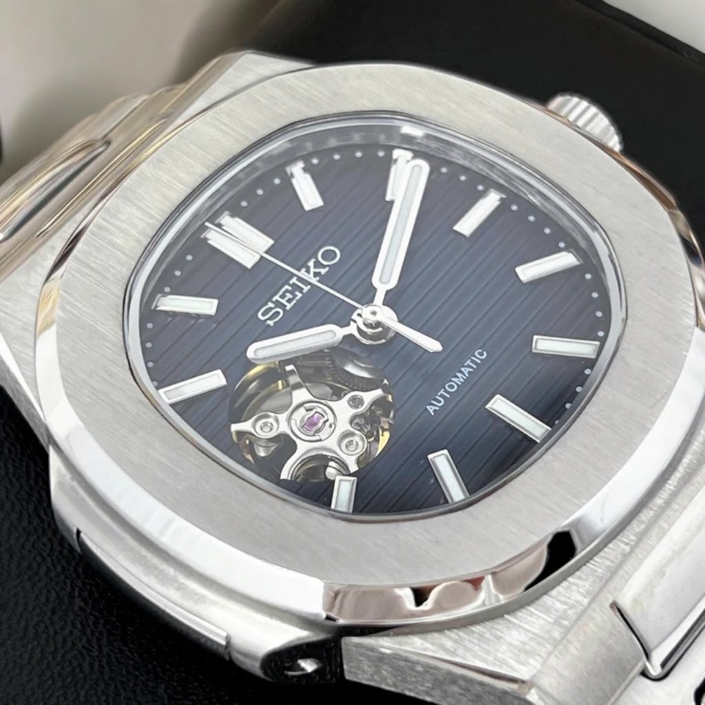 SEIKO MOD NAUTILUS | OPEN HEART BLUE