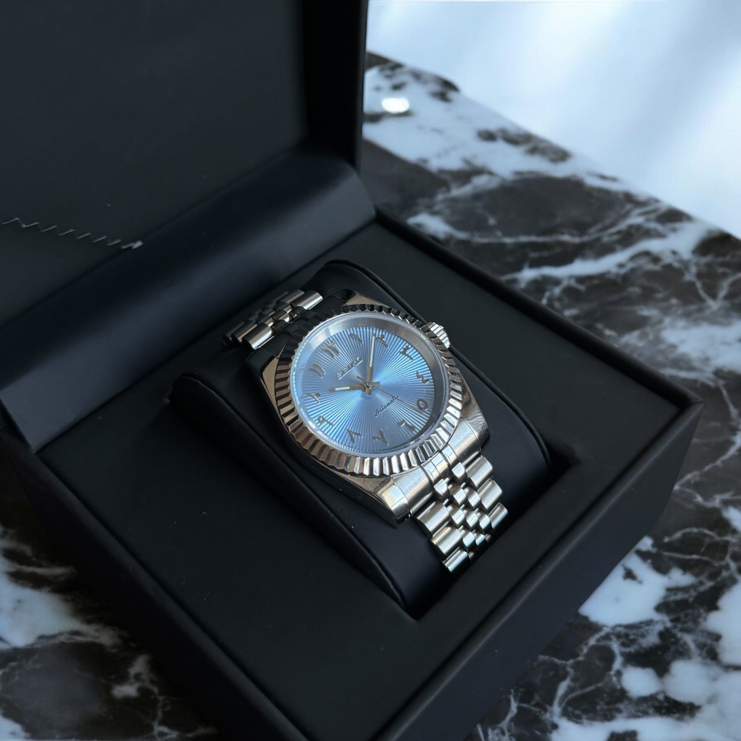 SEIKO MOD | DATEJUST | ARABIC DIAL | ICE BLUE