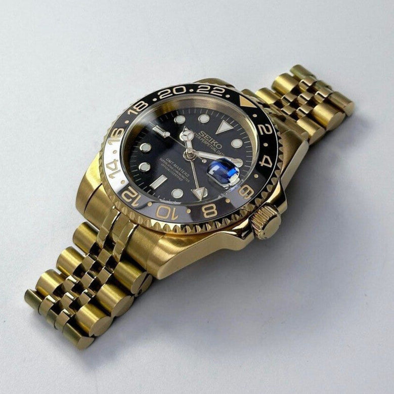 SEIKO MOD GMT | GOLD BRUCE WAYNE