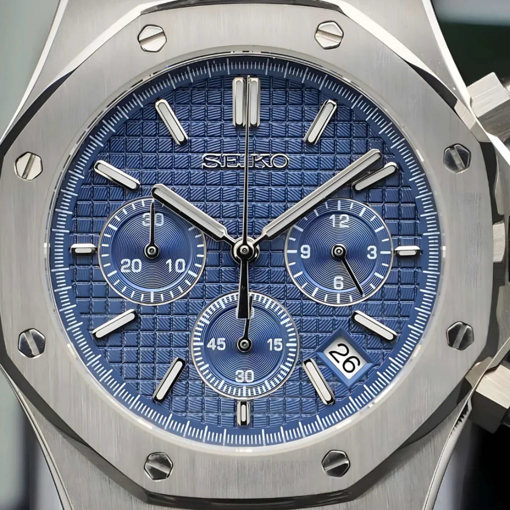 SEIKO MOD ROYAL OAK CHRONO | BLUE
