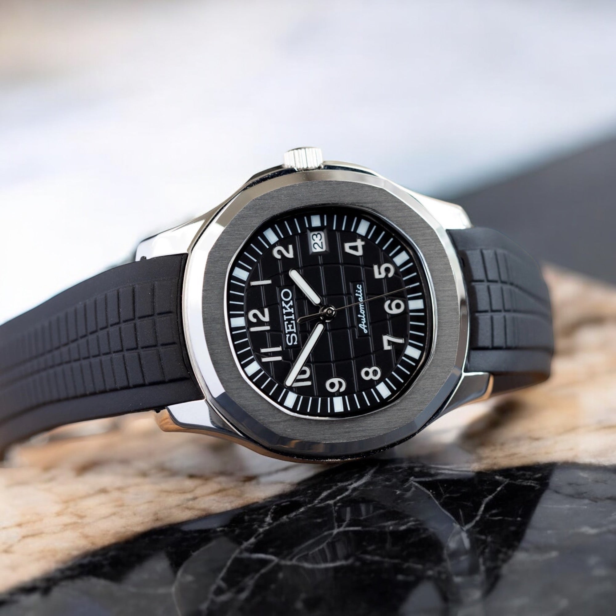 SEIKO MOD AQUANAUT | BLACK – ADWATCH.CA