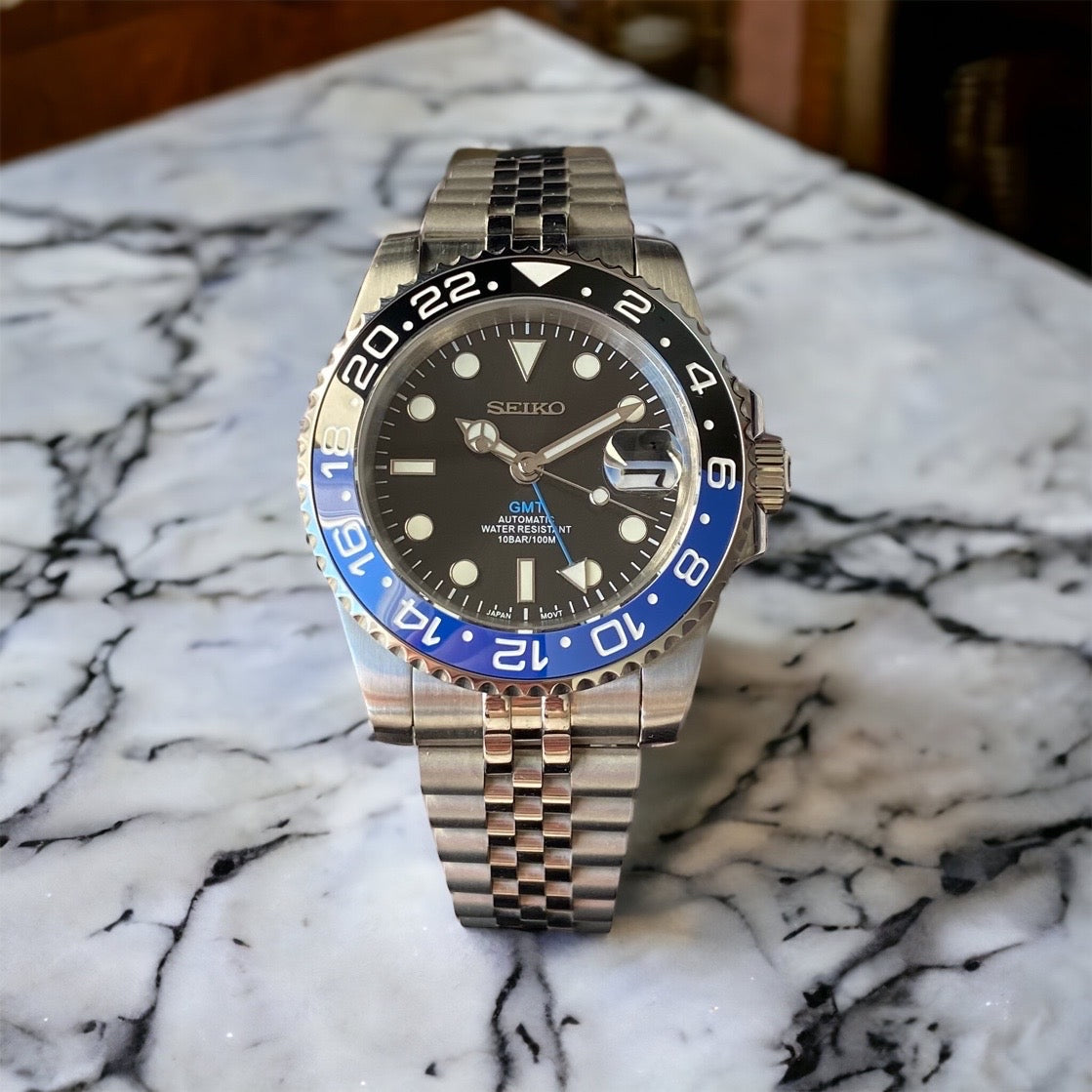 SEIKO MOD Submariner Batman