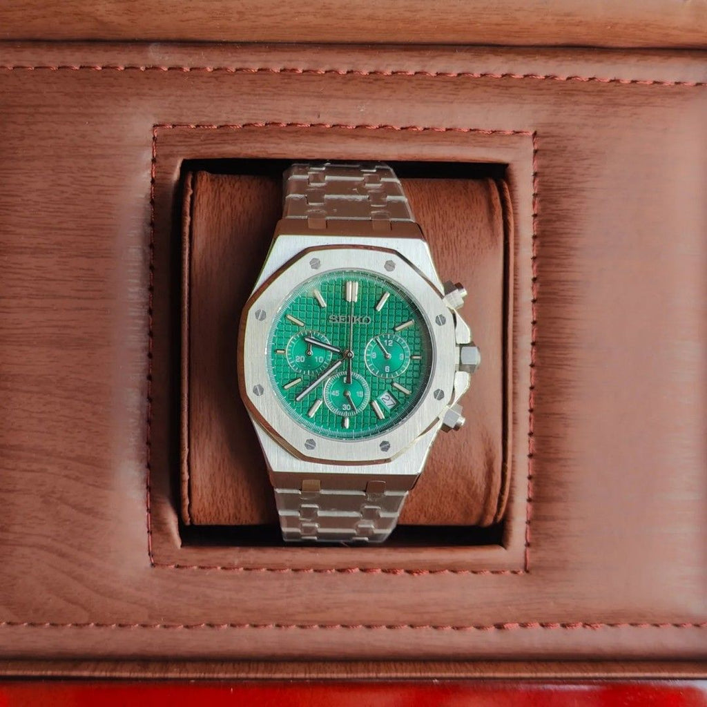 SEIKO MOD ROYAL OAK | CHRONO GREEN