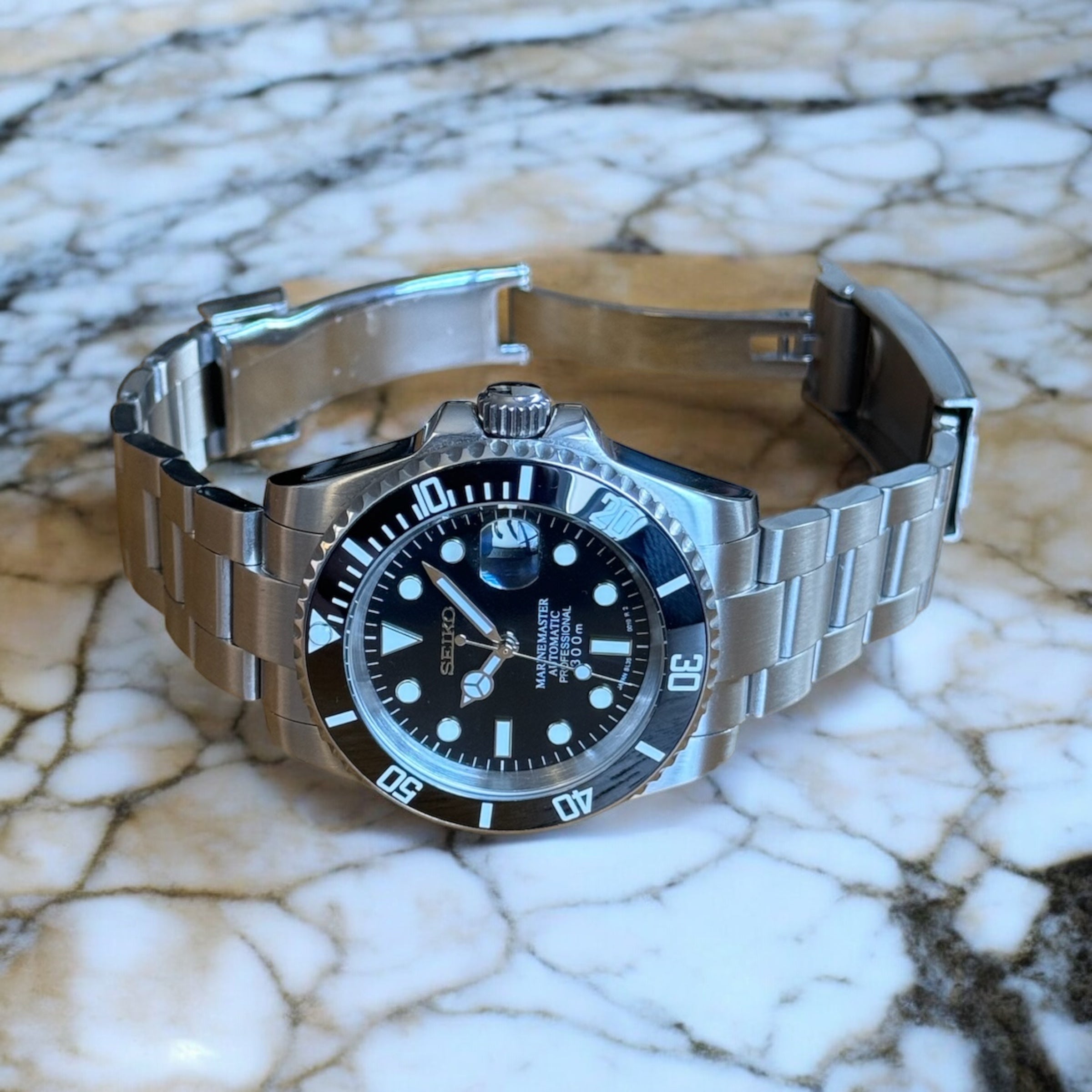 SEIKO MOD SUBMARINER BLACK