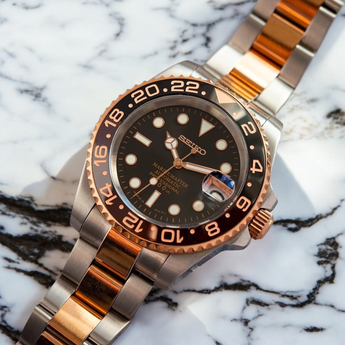 SEIKO MOD GMT | ROOTBEER – ADWATCH.CA