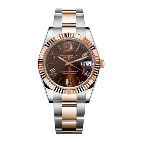 SEIKO MOD | DATEJUST | ROMAIN DIAL | CHOCOLATE – ADWATCH.CA