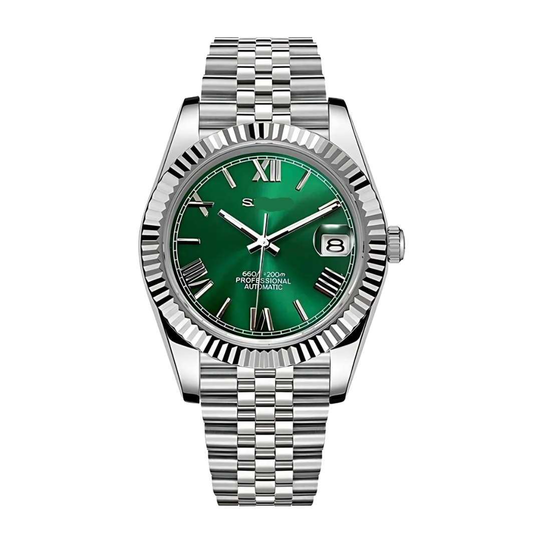 SEIKO MOD | DATEJUST | ROMAIN DIAL | GREEN