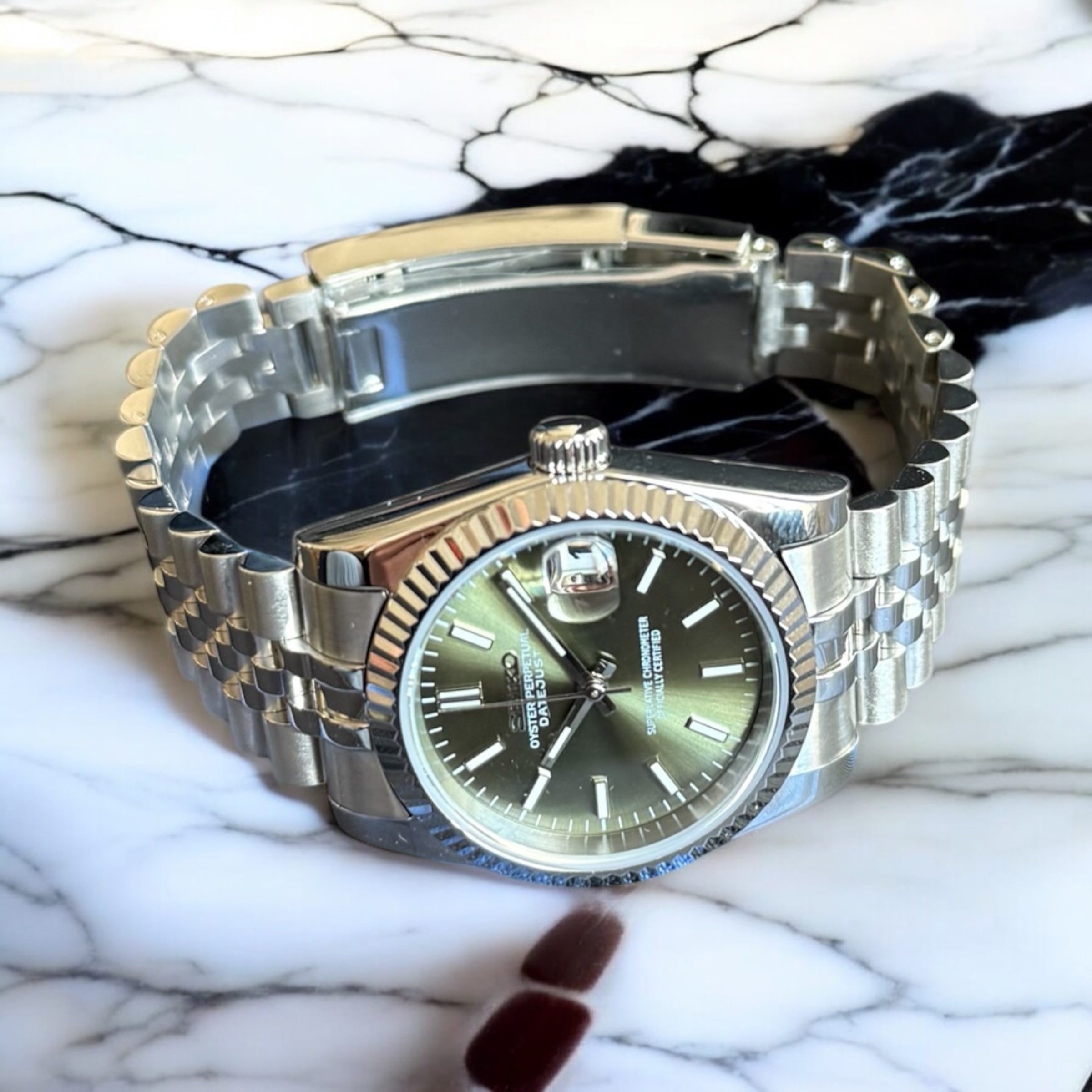 SEIKO MOD DATEJUST | GREEN