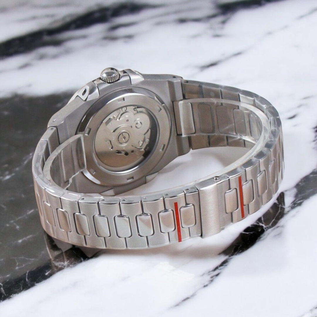 SEIKO MOD NAUTILUS | OPEN HEART GREEN