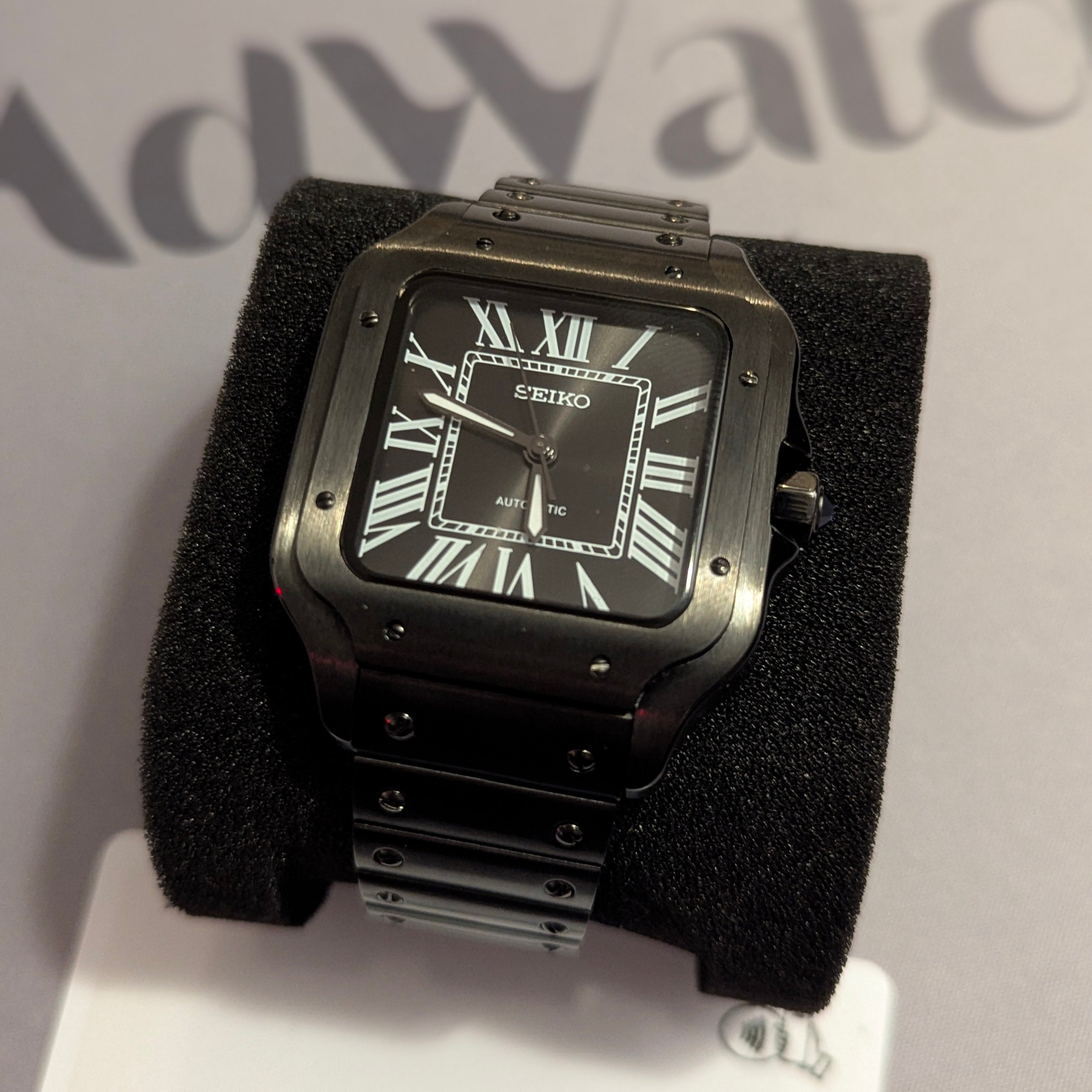 SEIKO MOD SANTOS | FULL BLACK