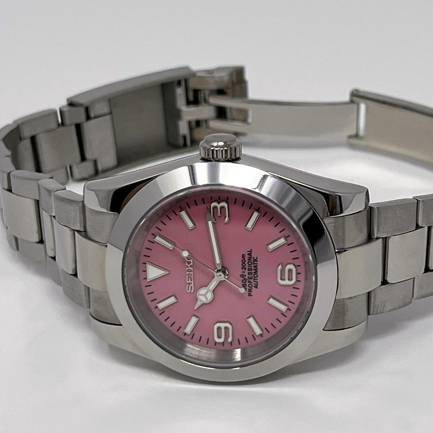 SEIKO MOD DATEJUST OYSTER | EXPLORE PINK