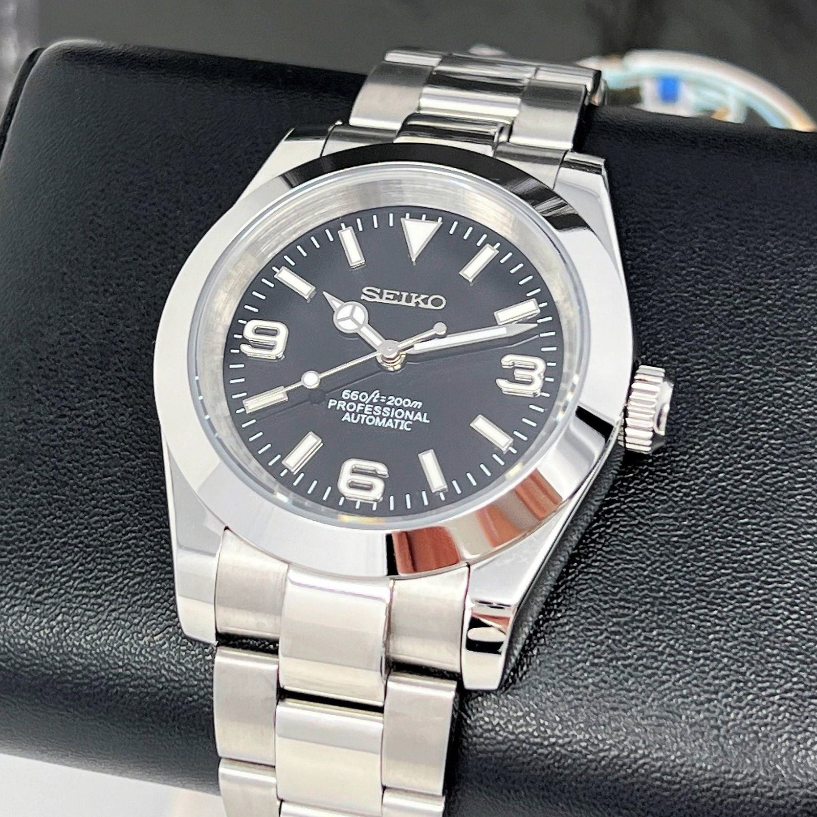 SEIKO MOD DATEJUST OYSTER | EXPLORE BLACK