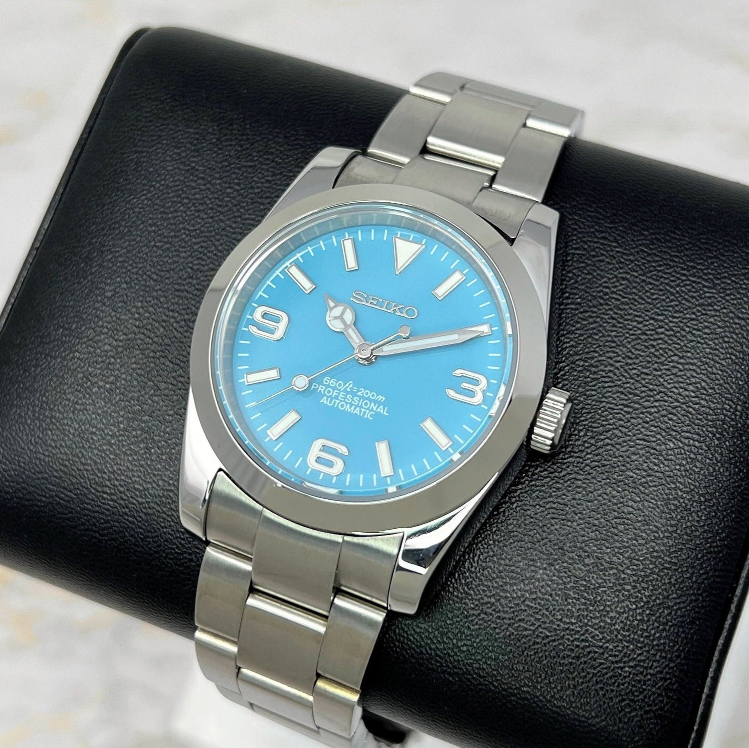 SEIKO MOD DATEJUST OYSTER | EXPLORE BLUE