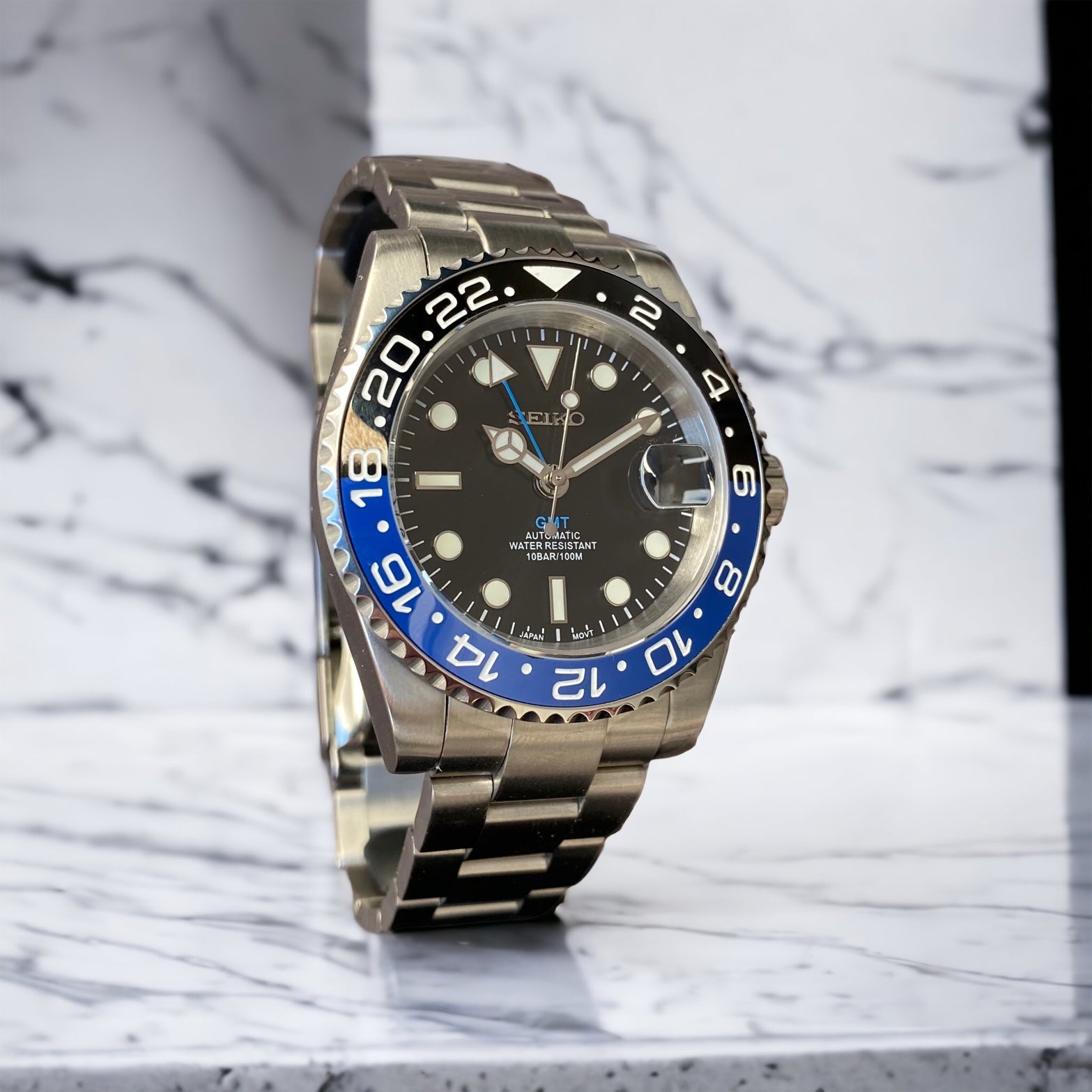 SEIKO MOD Submariner Batman
