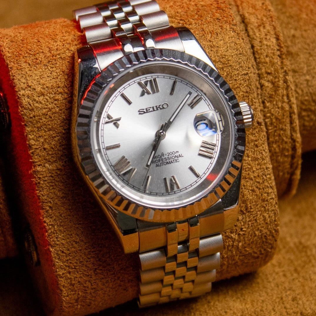 SEIKO MOD | DATEJUST | ROMAIN DIAL | WHITE