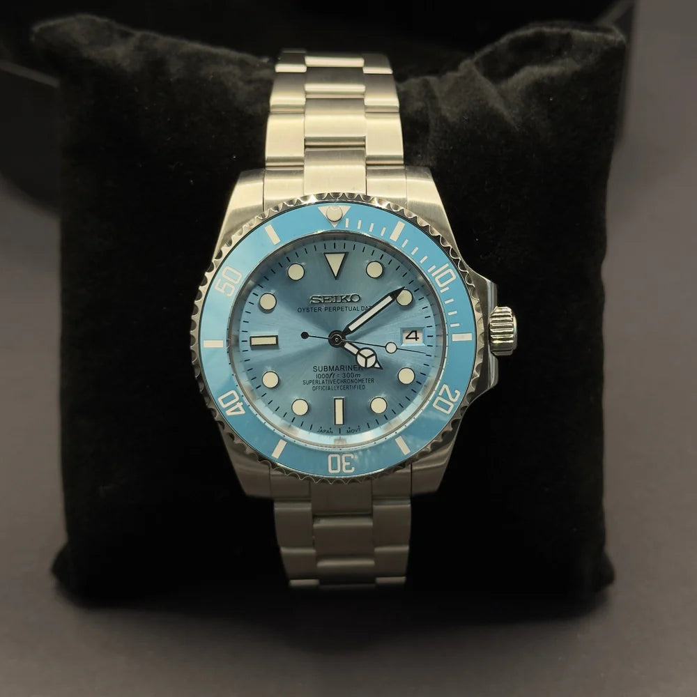 SEIKO MOD SUBMARINER | BLEU CIEL